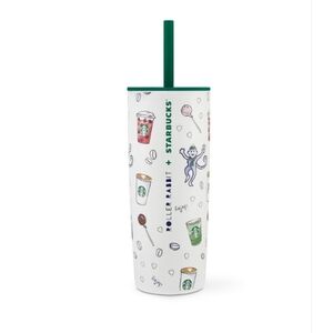 STARBUCKS X ROLLER RABBIT Coffeehouse Bonaanza 24oz Holiday Cup NWT MIIR
